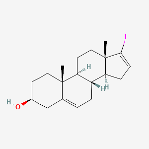 17-Iodoandrosta-5,16-dien-3beta-ol structure, CAS 32138-69-5