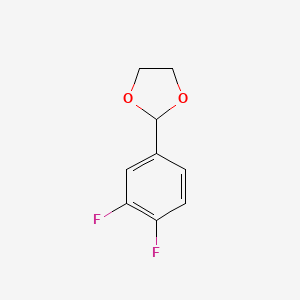 2-(3,4-DIFLUOROPHENYL)-1,3-DIOXOLANE structure, CAS 773101-62-5