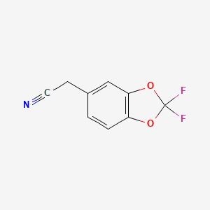 2-(2,2-difluorobenzo[d][1,3]dioxol-5-yl)acetonitrile structure, CAS 68119-31-3