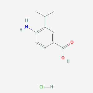4-AMino-3-isopropylbenzoic acid hydrochloride structure, CAS 184163-19-7