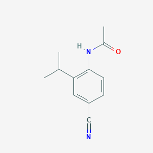4-Cyano-2-isopropylacetanilide structure, CAS 51688-74-5