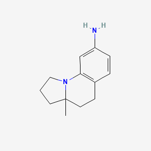 3a-Methyl-1,2,3,3a,4,5-hexahydro-pyrrolo[1,2-a]quinolin-8- ylaMine structure, CAS 201541-33-5