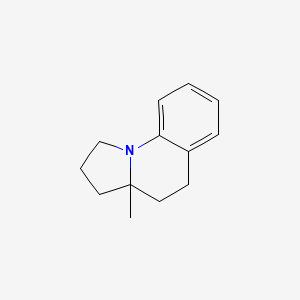 3a-Methyl-1,2,3,3a,4,5-hexahydropyrrolo[1,2-a]quinoline structure, CAS 201541-31-3