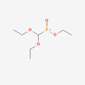 ETHYL (DIETHOXYMETHYL)PHOSPHINATE structure, CAS 65600-74-0