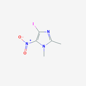 4-iodo-1,2-diMethyl-5-nitroiMidazole structure, CAS 13369-85-2
