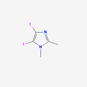 4,5-Diiodo-1,2-dimethyl-1H-imidazole structure, CAS 13369-82-9