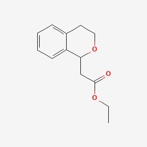 ethyl 2-(isochroMan-1-yl)acetate structure, CAS 170856-55-0