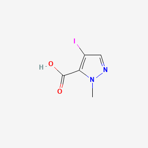 4-IODO-1-METHYL-1H-PYRAZOLE-5-CARBOXYLIC ACID structure, CAS 75092-30-7