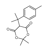 5-(2-p-tolylpropane)-(2,2)-dimethyl-(1,3)-dioxane-4,6-dione structure, CAS 356535-58-5