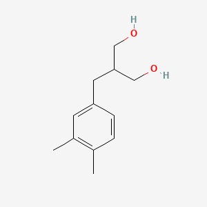 2-(3,4-dimethylbenzyl)propane-1,3-diol structure, CAS 289902-88-1