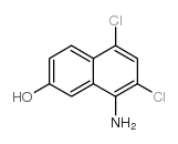 8-amino-5,7-dichloronaphthalen-2-ol structure, CAS 497151-50-5