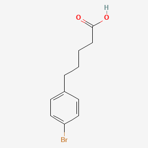 5-(4-bromophenyl)pentanoic acid structure, CAS 22647-95-6
