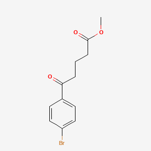 5-(4-bromophenyl)-5-oxopentanoic acid methyl ester structure, CAS 90991-23-4