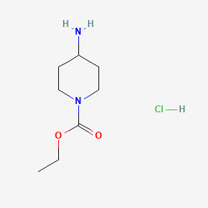 ethyl 4-aminopiperidine-1-carboxylate monohydrochloride structure, CAS 53786-43-9