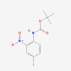 tert-butyl (4-iodo-2-nitrophenyl)carbaMate structure, CAS 335254-69-8