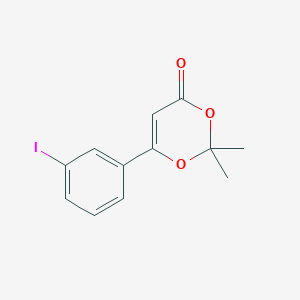 称：	6-(3-iodo-phenyl)-2,2-dimethyl-[1,3]dioxin-4-one structure, CAS 335256-29-6