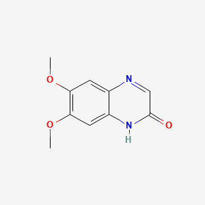2-HYDROXY-6,7-DIMETHOXYQUINOXALINE structure, CAS 5739-98-0