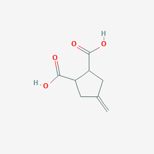 4-METHYLENE-CYCLOPENTANE-1,2-DICARBOXYLIC ACID structure, CAS 90474-14-9