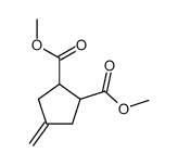 cis-u.trans-4-Methylen-1,2-cyclopentadicarbonsaeuredimethylester structure, CAS 343942-25-6