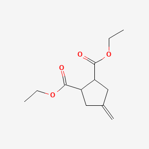 DIETHYL TRANS-4-METHYLENE-1,2-CYCLOPENTANEDICARBOXYLATE structure, CAS 63649-25-2