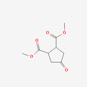 DIMETHYL 4-OXO-1,2-CYCLOPENTANEDICARBOXYLATE structure, CAS 6453-07-2