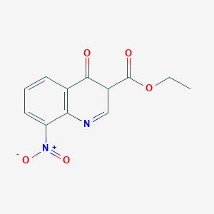 ethyl 8-nitro-4-oxo-3,4-dihydroquinoline-3-carboxylate structure, CAS 94110-86-8