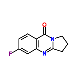 6-fluoro-2,3-dihydropyrrolo[2,1-b]quinazolin-9(1H)-one structure, CAS 642491-84-7