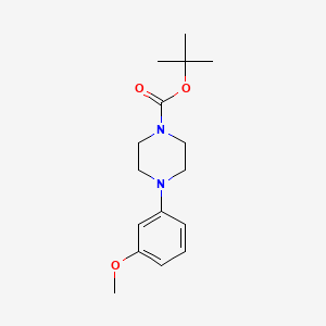 tert-butyl 4-(3-methoxylphenyl)piperazine-1-carboxylate structure, CAS 507263-18-5