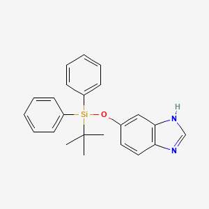 5-{[(1,1-dimethylethyl)(diphenyl)silyl]oxy}-1H-benzimidazole structure, CAS 660870-28-0