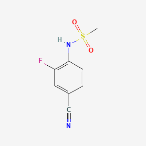 N-(4-Cyano-2-fluorophenyl)MethanesulfonaMide structure, CAS 401909-16-8