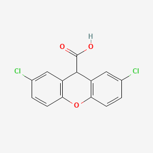 2,7-dichloroxanthene-9-carboxylic acid structure, CAS 188027-95-4