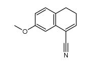 7-methoxy-3,4-dihydronaphthalene-1-carbonitrile structure, CAS 158365-53-8