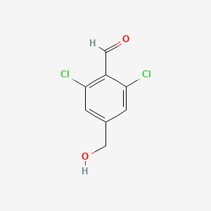 2,6-dichloro-4-(hydroxyMethyl)benzaldehyde structure, CAS 616195-96-1