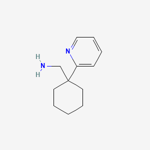 (1-(pyridin-2-yl)cyclohexyl)MethanaMine structure, CAS 204067-08-3