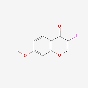 3-iodo-7-methoxy-4H-chromen-4-one structure, CAS 73220-42-5