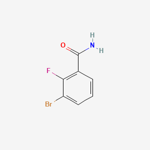 3-Bromo-2-fluorobenzamide structure, CAS 871353-25-2