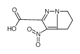4H-Pyrrolo[1,2-b]pyrazole-2-carboxylicacid,5,6-dihydro-3-nitro-(9CI) structure, CAS 459157-32-5