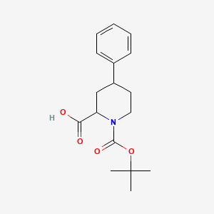 4-PHENYL-PIPERIDINE-1,2-DICARBOXYLIC ACID 1-TERT-BUTYL ESTER structure, CAS 261777-31-5