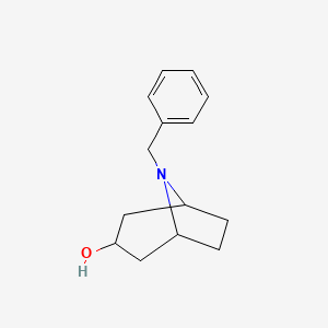 8-Benzyl-8-azabicyclo[3.2.1]octan-3-ol structure, CAS 3804-68-0
