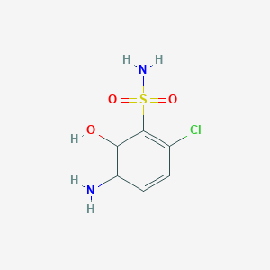3-aMino-6-chloro-2-hydroxybenzenesulfonaMide structure, CAS 276702-20-6