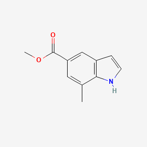 7-METHYL-1H-INDOLE-5-CARBOXYLIC ACID METHYL ESTER structure, CAS 180624-25-3