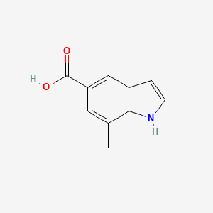 7-Methyl-1H-indole-5-carboxylic acid structure, CAS 180624-00-4