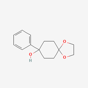 8-PHENYL-1,4-DIOXASPIRO[4,5]DECAN-8-OL structure, CAS 94112-58-0
