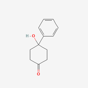 4-Hydroxy-4-phenylcyclohexanone structure, CAS 51171-73-4