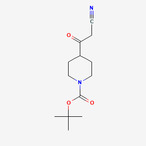 1-BOC-4-(CYANOACETYL)PIPERIDINE structure, CAS 660406-84-8