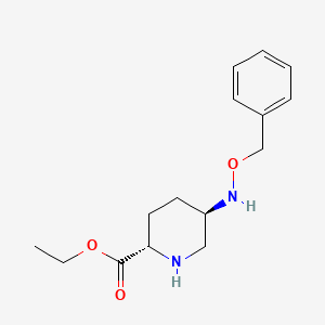 (2S,5R)-ethyl 5-(benzyloxyaMino)piperidine-2-carboxylate structure, CAS 1416134-47-8