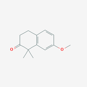 7-Methoxy-1,1-diMethyl-3,4-dihydronaphthalen-2(1H)-one structure, CAS 1865-83-4
