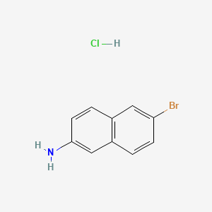 6-Bromonaphthalen-2-amine hydrochloride structure, CAS 71590-31-3