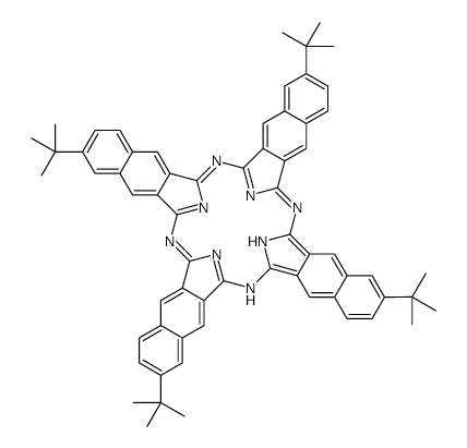 2,11,20,29-TETRA-TERT-BUTYL-2,3-NAPHTHALOCYANINE structure, CAS 58687-99-3