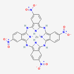 ZINC(II)TETRANITROPHTHALOCYANINE structure, CAS 100043-01-4